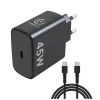 Rebeltec H1045 fali töltő 45W USB-C–USB-C kábellel (2 m) fekete