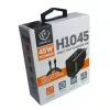 Rebeltec H1045 fali töltő 45W USB-C–USB-C kábellel (2 m) fekete
