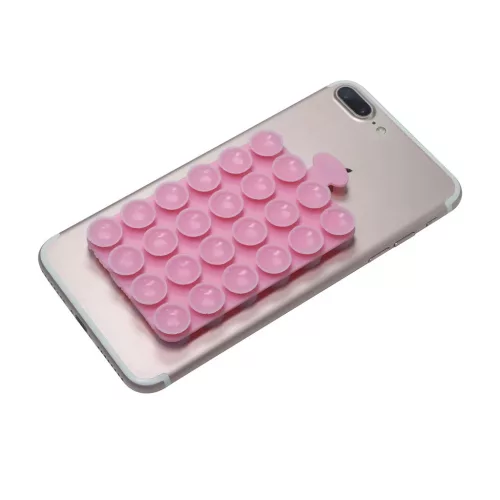 Setty SP-MUN-03 tapadókorongos telefontartó rózsaszín