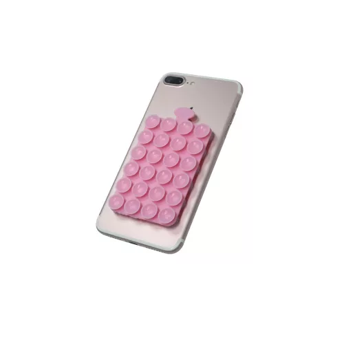 Setty SP-MUN-03 tapadókorongos telefontartó rózsaszín