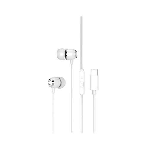XO EP25 USB-C vezetékes fülhallgató fehér