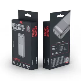   Maxlife külső akkumulátor MXPB-09 QC PD 65W 20000 mAh fekete