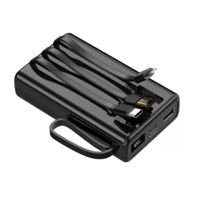   Setty 10000 mAh külső akkumulátor kábelekkel SPB-LC-210 fekete