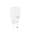 XO CE41 PD 30W fali töltő 1× USB-C + USB-C–USB-C kábel fehér