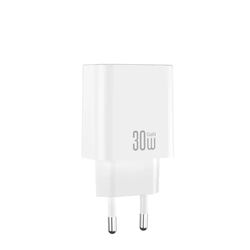 XO CE41 PD 30W fali töltő 1× USB-C + USB-C–USB-C kábel fehér