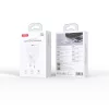 XO CE42 PD 30W fali töltő 1x USB-C, 1x USB, fehér