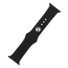 Szilikon szíj S/M Apple Watch 38/40/41 mm készülékhez fekete