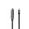 XO cable NB-Q311 PD USB-C–USB-C 1,5 m 240 W lapos kábel tartóval fekete