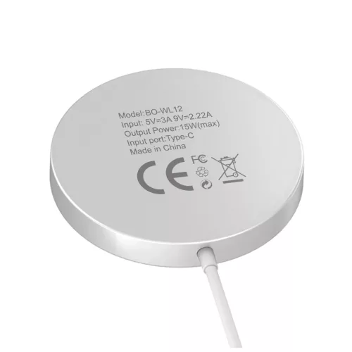 BWOO WL-12 PD 15W vezeték nélküli töltő fekete