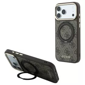   Guess Ring Stand 360 4G Classic Logo MagSafe tok iPhone 18 Pro / 17 Pro készülékhez barna