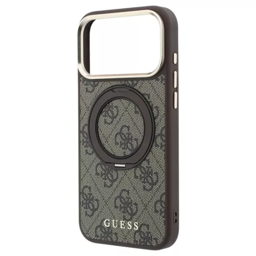 Guess Ring Stand 360 4G Classic Logo MagSafe tok iPhone 18 Pro / 17 Pro készülékhez barna