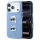 Karl Lagerfeld Saffiano with Karl & Choupette Heads Pins & Logo tok iPhone 18 Pro Max és iPhone 17 Pro Max készülékhez kék