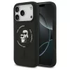 Karl Lagerfeld Karl&Choupette Ring MagSafe szilikon tok iPhone 18 Pro / iPhone 17 Pro készülékhez fekete