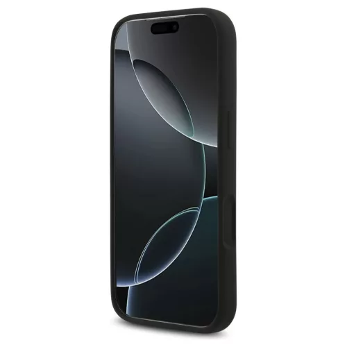 Karl Lagerfeld Karl&Choupette Ring MagSafe szilikon tok iPhone 18 Pro / iPhone 17 Pro készülékhez fekete