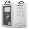 Karl Lagerfeld Karl&Choupette Ring MagSafe szilikon tok iPhone 18 Pro / iPhone 17 Pro készülékhez fekete