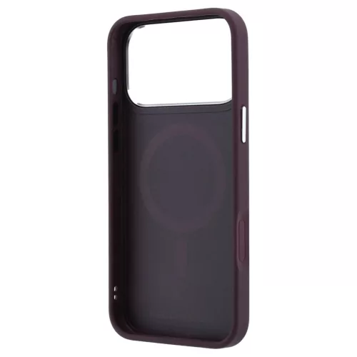 Karl Lagerfeld 360° gyűrűs tartóval Karl & Choupette Heads Pin MagSafe tok iPhone 18 Pro / 17 Pro készülékhez bordó
