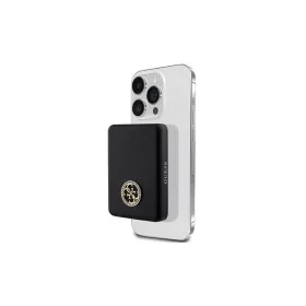   Guess vezeték nélküli powerbank 5W GUPBM3AL4DMK 3000mAh MagSafe 4G Strassed Metal Logo fekete