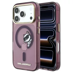   Karl Lagerfeld Peekaboo Logo MagSafe tok iPhone 18 Pro Max és 17 Pro Max készülékhez bordó