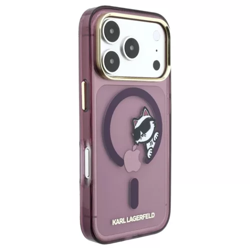 Karl Lagerfeld Peekaboo Logo MagSafe tok iPhone 18 Pro Max és 17 Pro Max készülékhez bordó