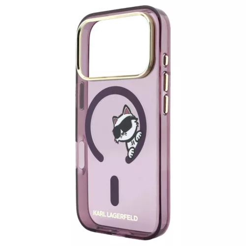 Karl Lagerfeld Peekaboo Logo MagSafe tok iPhone 18 Pro Max és 17 Pro Max készülékhez bordó