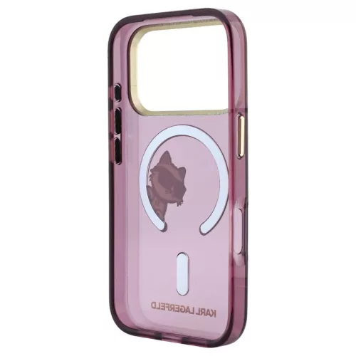 Karl Lagerfeld Peekaboo Logo MagSafe tok iPhone 18 Pro Max és 17 Pro Max készülékhez bordó
