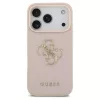 Guess Grained Big 4G & Classic Logo tok iPhone 17 Pro készülékhez rózsaszín