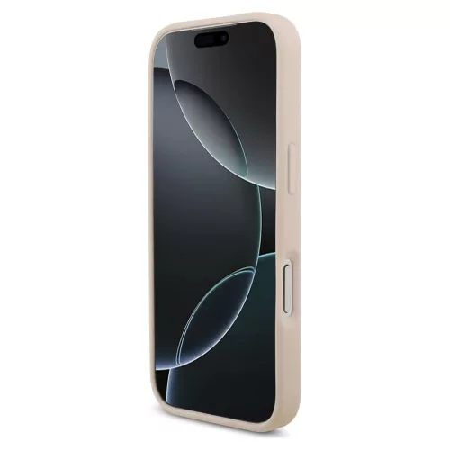 Guess Grained Big 4G & Classic Logo tok iPhone 17 Pro készülékhez rózsaszín
