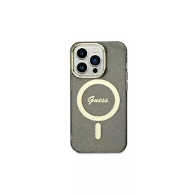   Guess GUHMN61HCMCGK iPhone 11 / Xr készülékhez 6.1" Glitter Gold MagSafe keménytok fekete