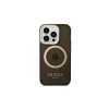 Guess GUHMP14XHTCMK iPhone 14 Pro Max 6,7" készülékhez kemény tok Gold Outline Translucent MagSafe fekete