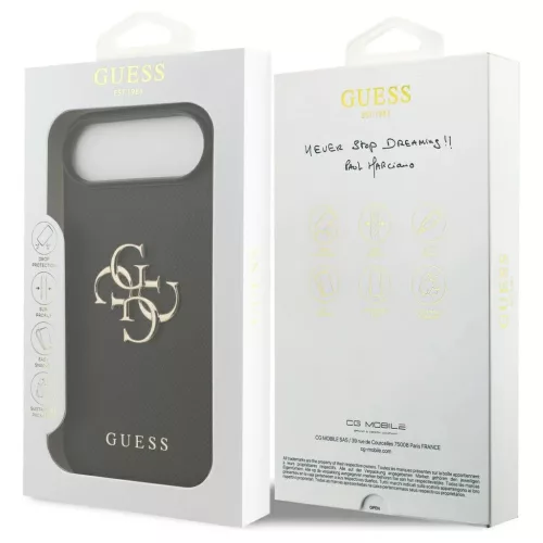 Guess Grained Big 4G & Classic Logo tok iPhone Air készülékhez fekete
