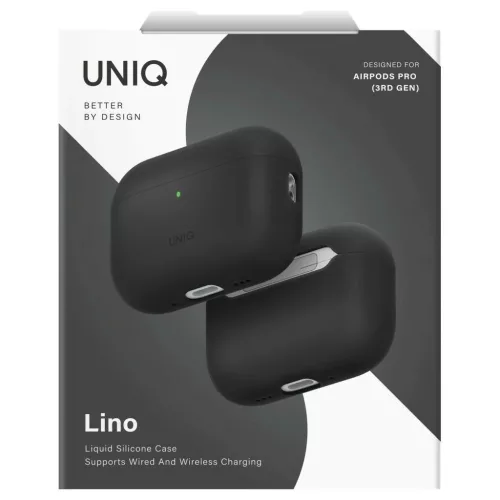 Tok UNIQ Lino AirPods Pro 3 gen készülékhez Silicone szürke