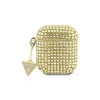 Guess GUA2HDGTPD AirPods 1/2 készülékhez tok, Rhinestone Triangle Charm arany