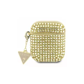   Guess GUA2HDGTPD AirPods 1/2 készülékhez tok, Rhinestone Triangle Charm arany
