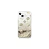 Guess GUHCP13SLGPEGO iPhone 13 mini készülékhez 5,4" kemény tok Peony Liquid Glitter arany