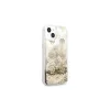 Guess GUHCP13SLGPEGO iPhone 13 mini készülékhez 5,4" kemény tok Peony Liquid Glitter arany