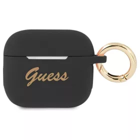   Guess GUA3SSSK AirPods 3 készülékhez tok szilikon Vintage Script fekete
