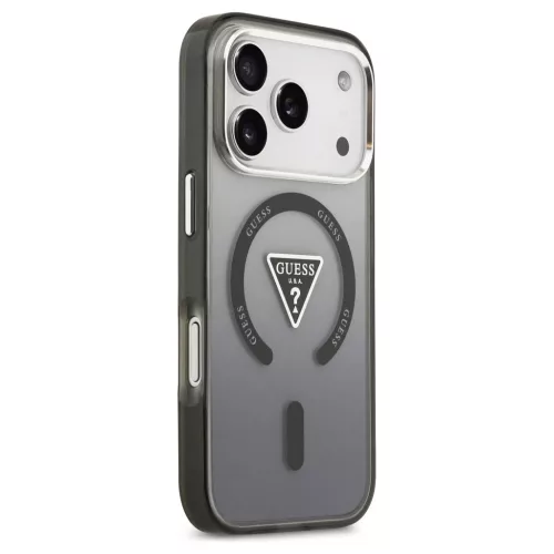 Guess IML Gradient Triangle Logo MagSafe tok iPhone 17 Pro készülékhez fekete