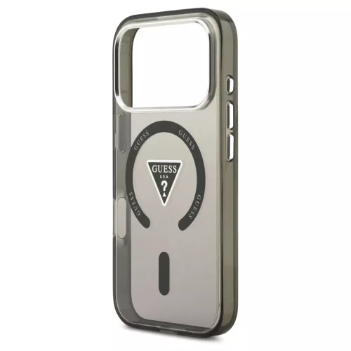 Guess IML Gradient Triangle Logo MagSafe tok iPhone 17 Pro készülékhez fekete