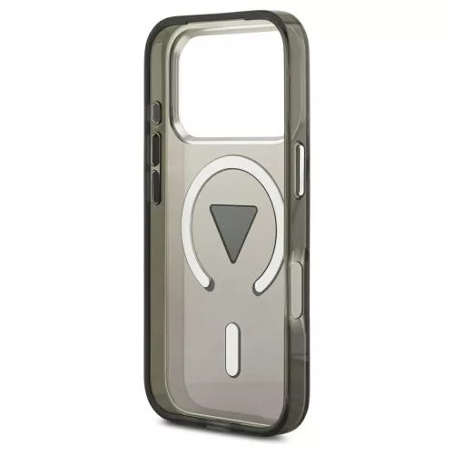 Guess IML Gradient Triangle Logo MagSafe tok iPhone 17 Pro készülékhez fekete