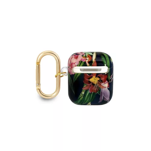 Guess GUA2HHFLB AirPods készülékhez tok Flower Strap Collection kék