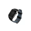 UNIQ Linus Strap Apple Watch Series 1-8/SE/SE2/SE3 készülékhez Airosoft Silicone szíj 38/40/41mm éjfekete.