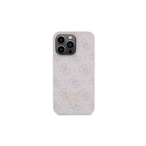 Guess GUHCP13LP4TDSCPP iPhone 13 Pro / 13 készülékhez kemény tok Crossbody 4G Metal Logo rózsaszín
