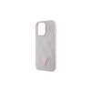 Guess GUHCP13LP4TDSCPP iPhone 13 Pro / 13 készülékhez kemény tok Crossbody 4G Metal Logo rózsaszín