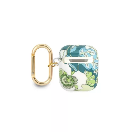 Guess GUA2HHFLN AirPods tok AirPods készülékhez Flower Strap Collection zöld