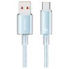 USAMS Cloud Series kábel US-SJ658 6A USB-A to USB-C 1.2m kék