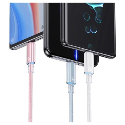 USAMS Cloud Series kábel US-SJ658 6A USB-A to USB-C 1.2m kék