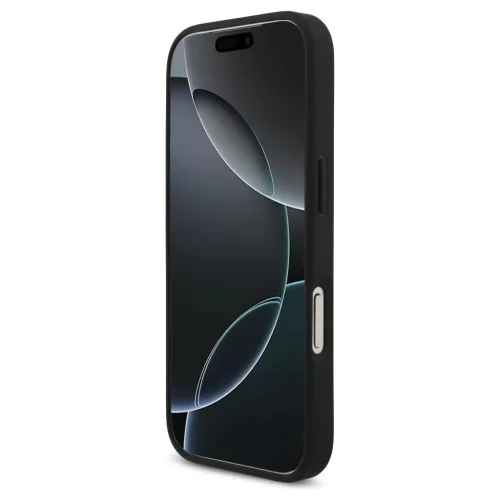 Guess Grained Big 4G & Classic Logo tok iPhone 17 Pro készülékhez fekete