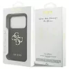 Guess Grained Big 4G & Classic Logo tok iPhone 17 Pro készülékhez fekete