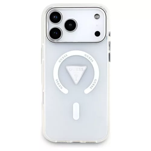 Guess IML Gradient Triangle Logo MagSafe tok iPhone 17 Pro Max készülékhez átlátszó