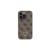 Guess GUHCP13LP4TDSCPW iPhone 13 Pro / 13 készülékhez 6.1” keménytok Crossbody 4G Metal Logo barna